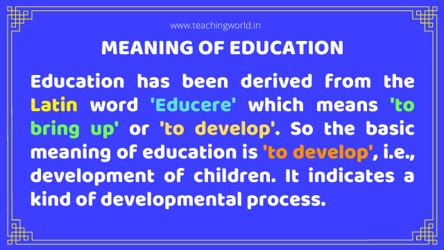 What Is Education